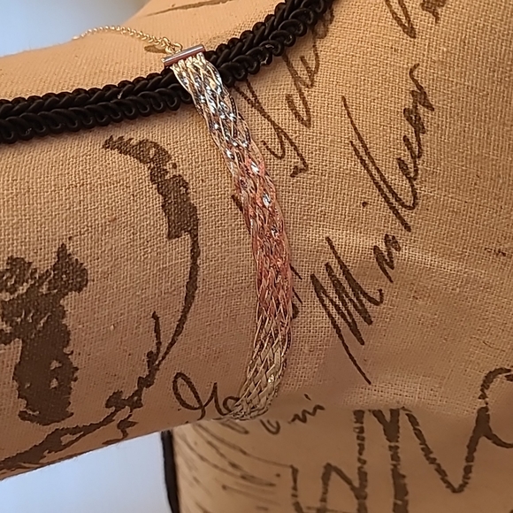 New Italian Silver Choker Necklace - Picture 5 of 7